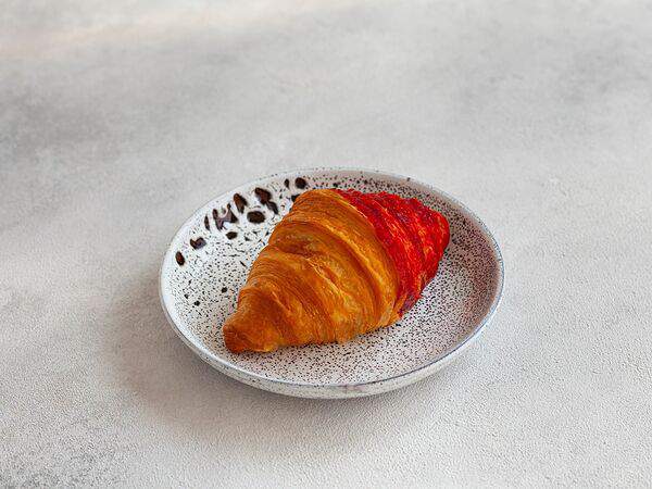 Корж - Круассан малиновый