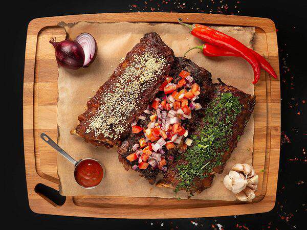 Olster Irish Pub - Свиные рёбра с соусом BBQ