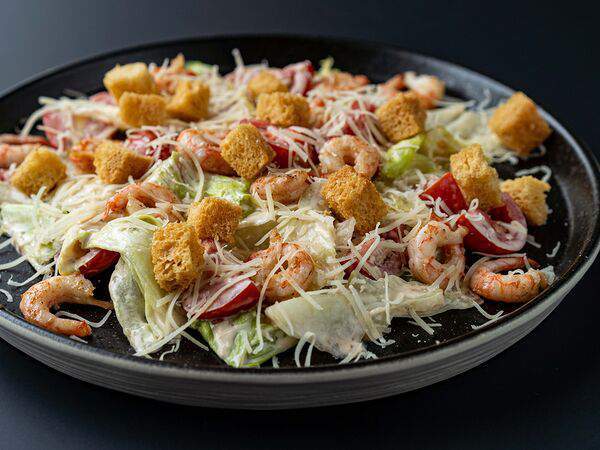 Два веселых гуся - Салат Цезарь с креветкой