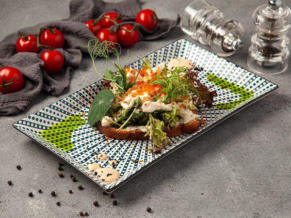 Барбошко - Брускетта с крабом