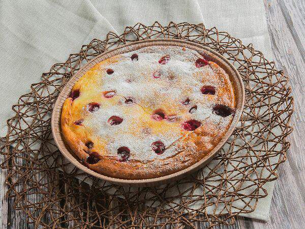 Добропек - Пирог творожно-вишнёвый