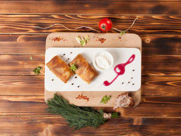 Восточная сказка - Блины с мясом из баранины