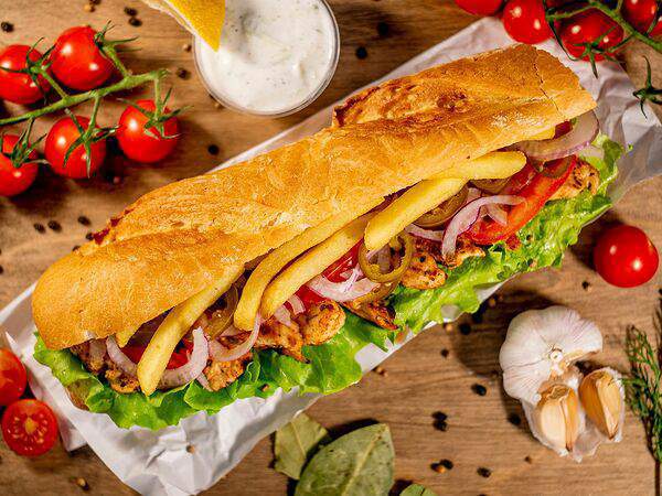 Sparta Gyros - Гирос в багете с говядиной