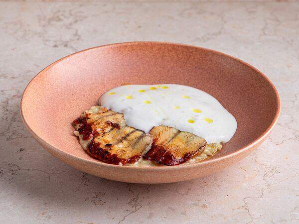 Свет - Ризотто с угрем с муссом из пармезана