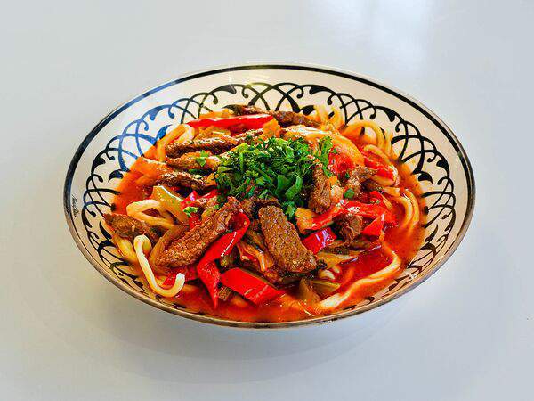 Al-Aziz Халяль 24-7 - Лагман Уйгурский с говядиной