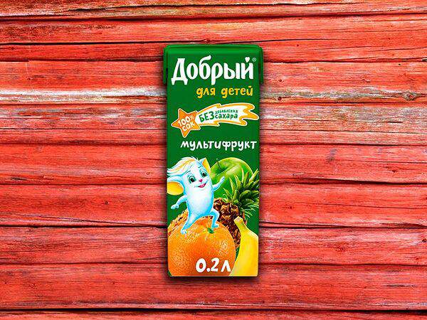 Русские блины - Сок Добрый мультифрукт