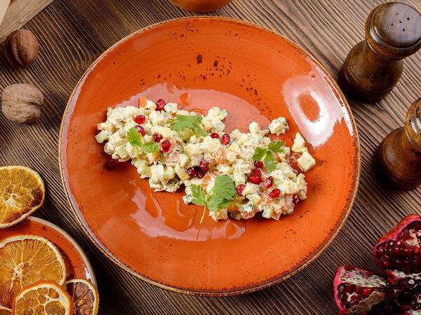 Пури-пури - Салат Оливье с индейкой