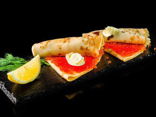 Эларджи - Блинчики с красной икрой