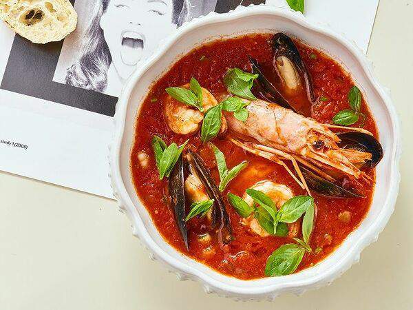 Milovita - Томатный суп с морепродуктами