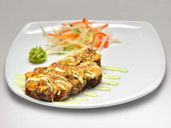 Зебры - Запеченный ролл с мидиями