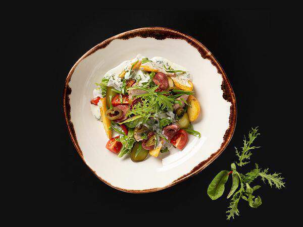 Клава Шиффер - Теплый мясной салат с картофелем