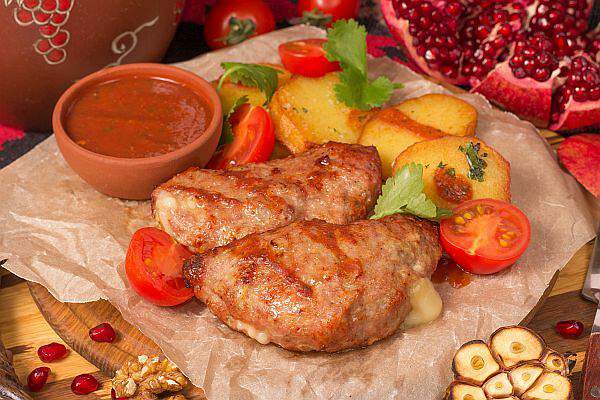 Мушмула - Кюфта из говядины на мангале