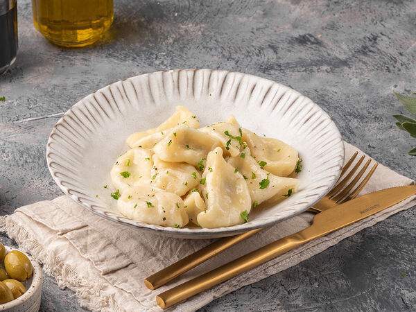 Солянка - Вареники с сулугуни и зеленью