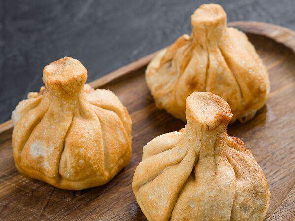 Хачапури и хинкали - Хинкали из индейки жареные