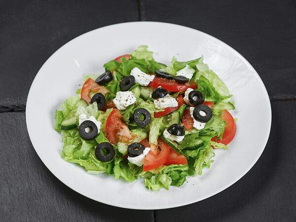 Лаваш - Салат Греческий с сыром филадельфия