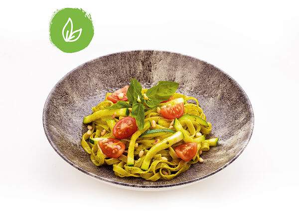 Укроп - Паста с томатами и соусом песто