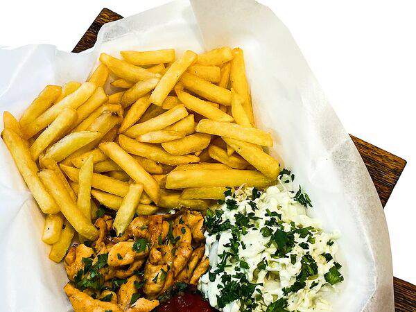 Две печи - Картофель фри с курицей