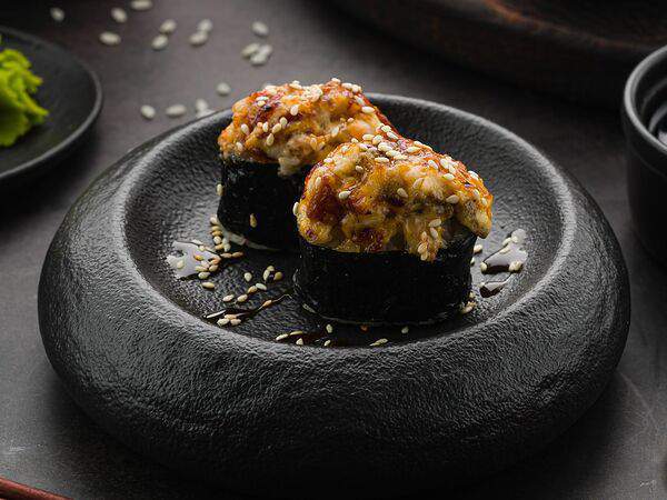 Рыба закусывала - Гунканы запеченные с угрем