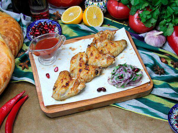 Чайхана Ташкент - Шашлык из куриных крылышек