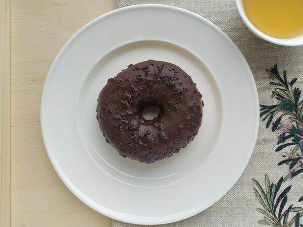 Тележка - Донат с темной глазурью