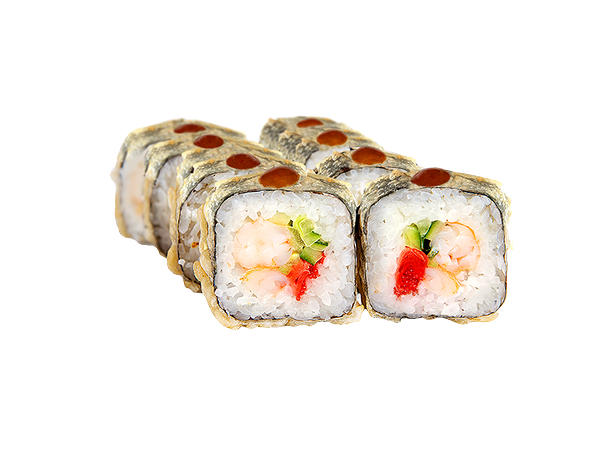 Автосуши Автопицца - Ролл Тёплая креветка (кляр)