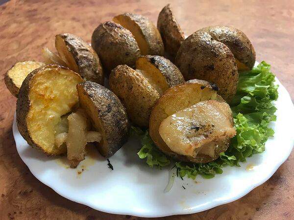 Браш-пицца - Картофель по-хохольски