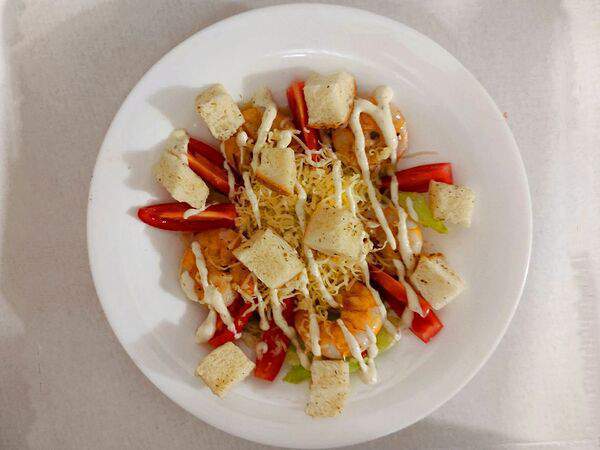 Батя жарит - Салат Цезарь с курицей