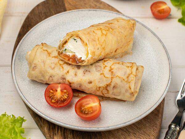 Бахетле - Блины с лососем и сливочным сыром