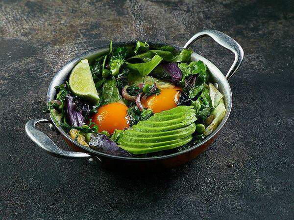 Двор Помидор - Ароматная яичница с зеленью