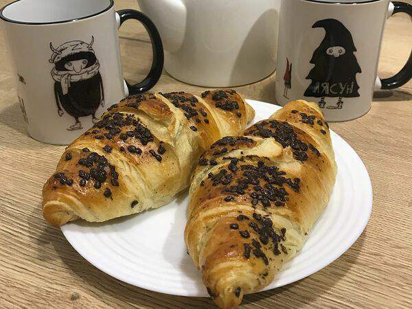 Pastel de Nata - Круассан с шоколадом и фундуком (шоковая заморозка), набор 6 шт