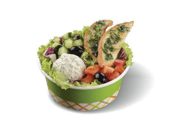 Крошка Картошка - Салат с брынзой и свежими овощами