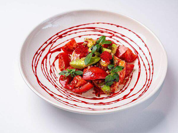 Клево - Салат с крабом томатами и авокадо