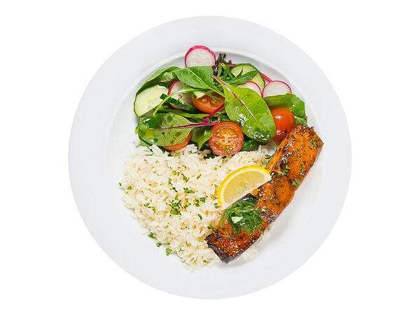 ILunch - Лосось с овощами под соусом Терияки