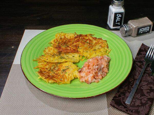 Папа Блин - Драники с сёмгой