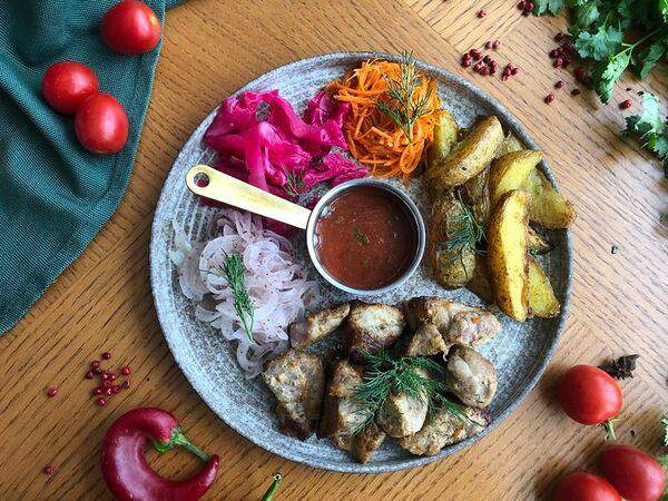 Лето на поляне - Шашлык cвинoй по-грузински