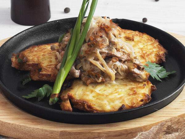 Квартира 162 - Драники с цыпленком и грибами