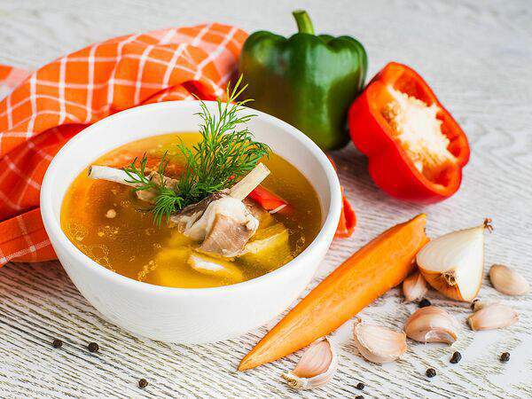 Aura Verdant Restaurant - Шурпа по-узбекски из баранины