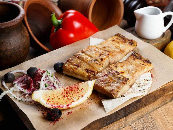 Мангал & гриль - Шашлык из филе судака