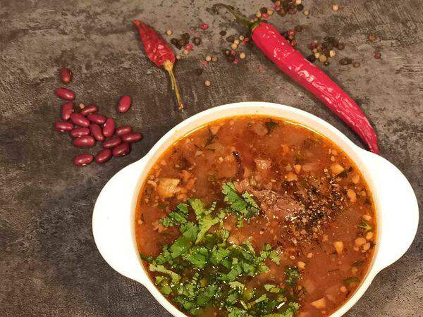 Лобио - Суп харчо с фермерской телятиной