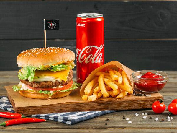 Шашлык Hits - Комбо Хитбургер классический с телятиной №1