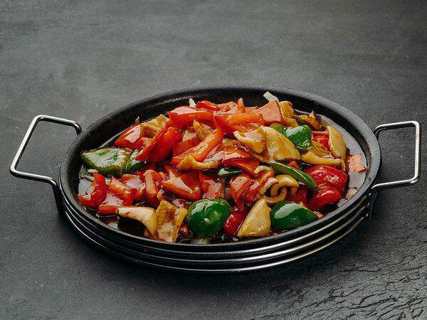 Fugo Home - Креветки с перцем на сковороде