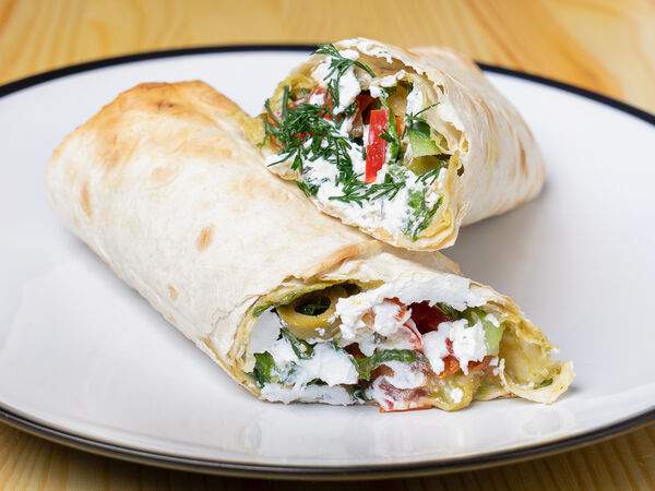 ZEN Vegan Burger - Греческий ролл Вегетарианский