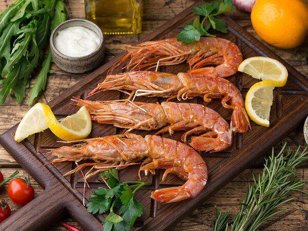 Гурман - Креветки тигровые на углях