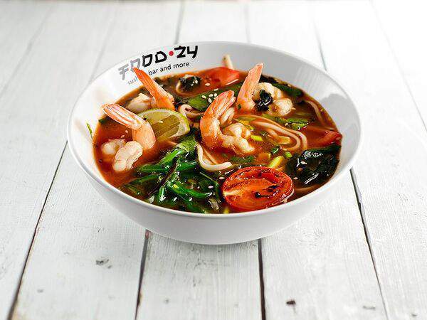 Фудзи - Томато рамен с креветками