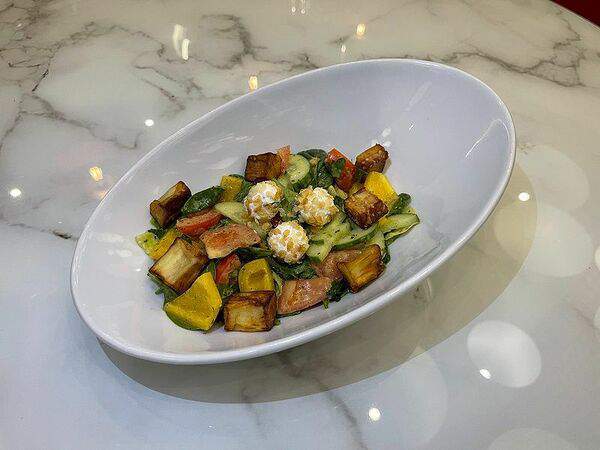 Bocca Pizza - Салат с баклажанами и домашним сыром