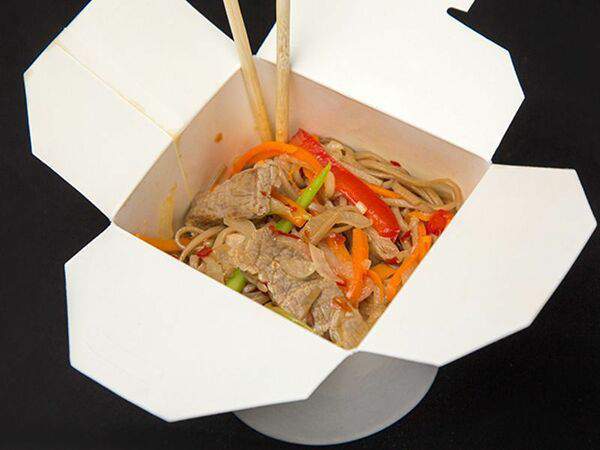 Аригато - Лайт Соба с Говядиной в сладко-остром соусе