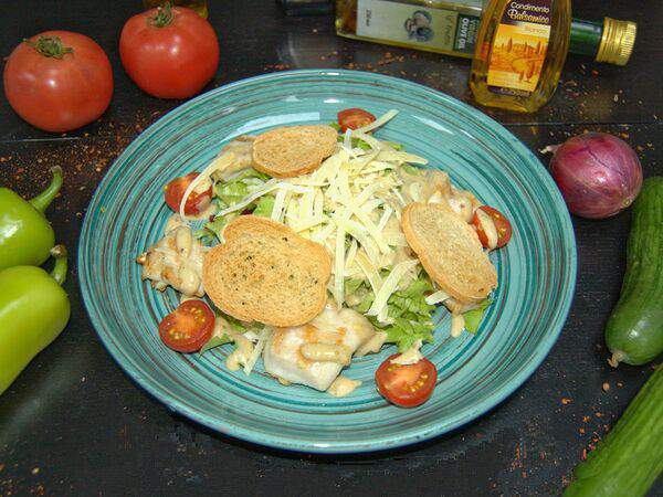 О2 кафе - Салат Цезарь с курицей