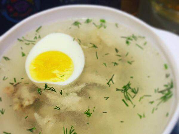 Шаромпокати - Куриный бульон с Рисом и Яйцом