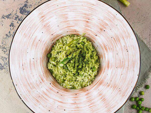 Jesstaurant - Ризотто со спаржей и пастой из шпината