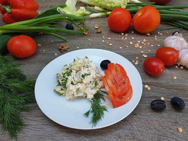 Ланч-кафе Baza Plaza - Салат Курица с ананасом